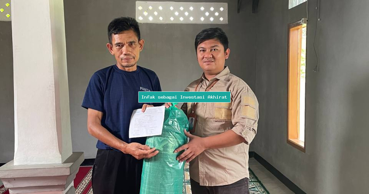 Infak sebagai Investasi Akhirat